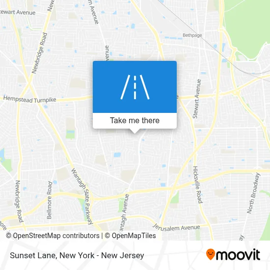 Sunset Lane map