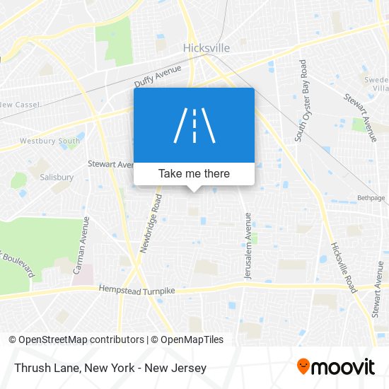 Thrush Lane map