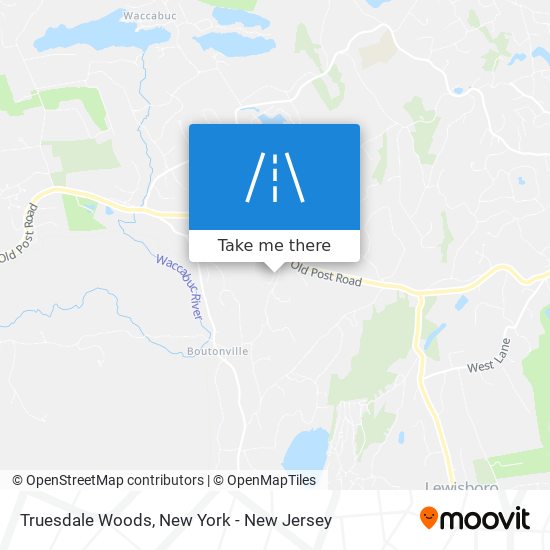 Truesdale Woods map