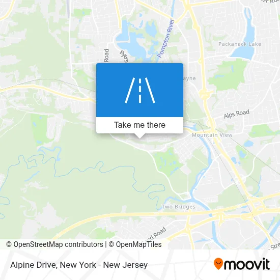 Alpine Drive map