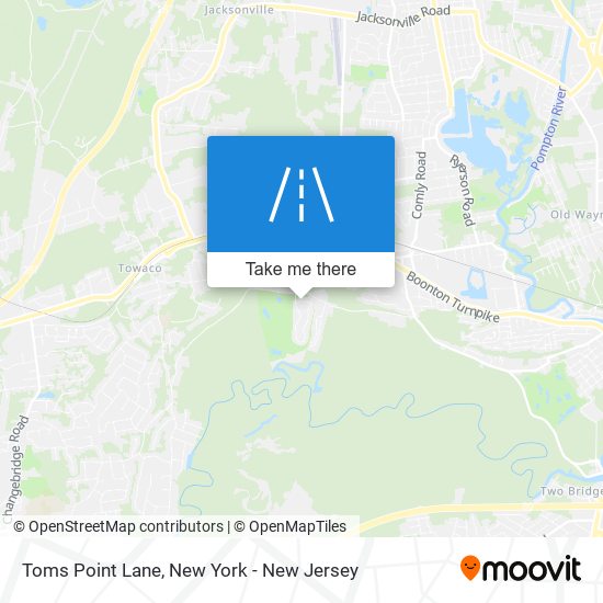 Toms Point Lane map