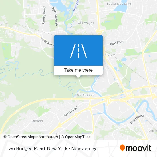 Two Bridges Road map