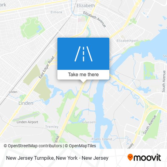 Mapa de New Jersey Turnpike