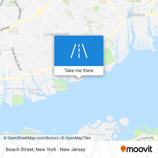 Beach Street map