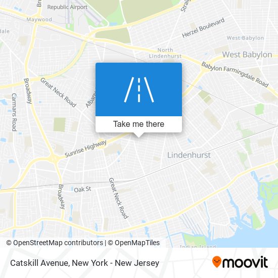 Mapa de Catskill Avenue