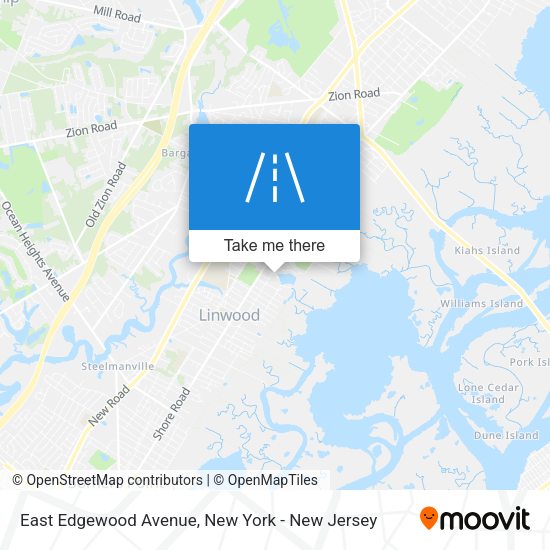 Mapa de East Edgewood Avenue