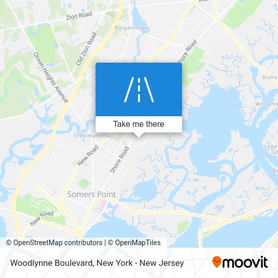 Mapa de Woodlynne Boulevard