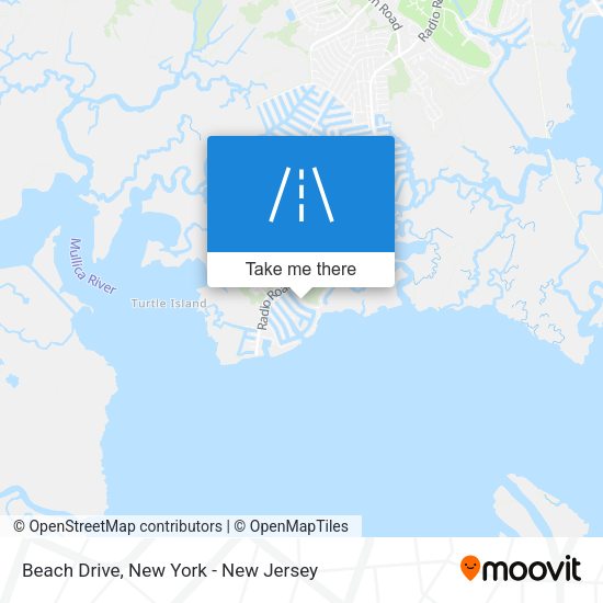 Beach Drive map