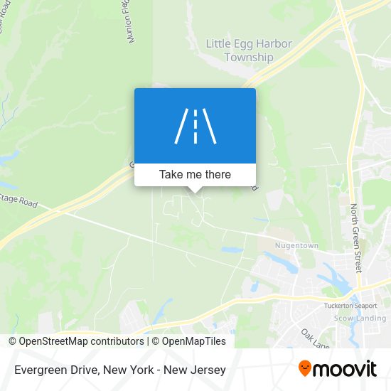 Mapa de Evergreen Drive