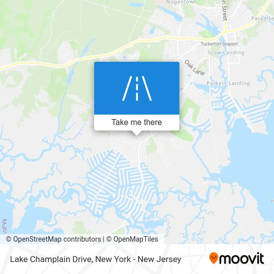 Lake Champlain Drive map