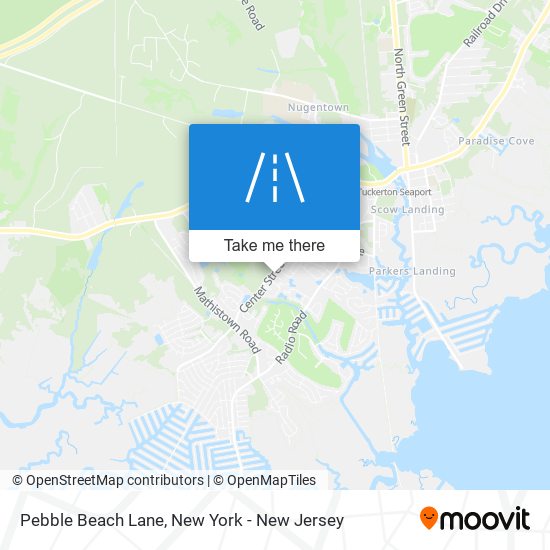 Pebble Beach Lane map