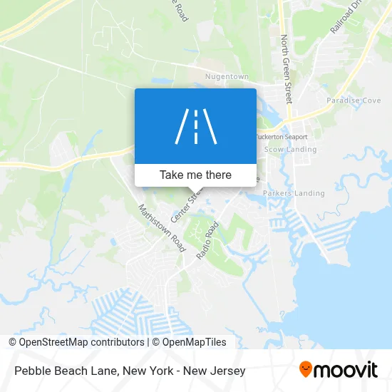 Pebble Beach Lane map