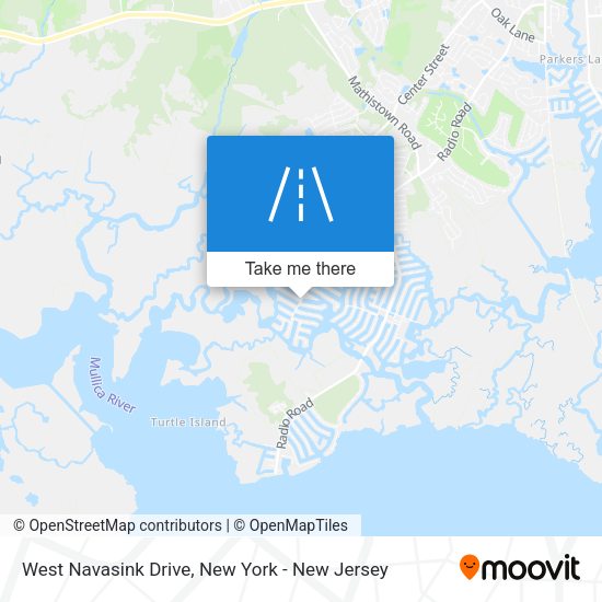 Mapa de West Navasink Drive