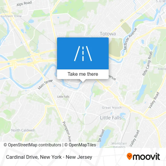 Cardinal Drive map