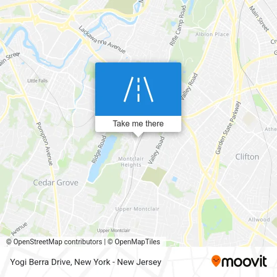 Yogi Berra Drive map