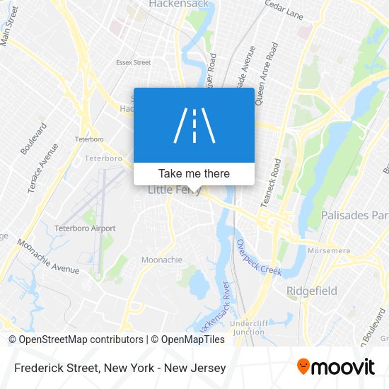 Mapa de Frederick Street