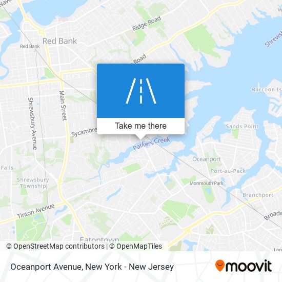 Oceanport Avenue map