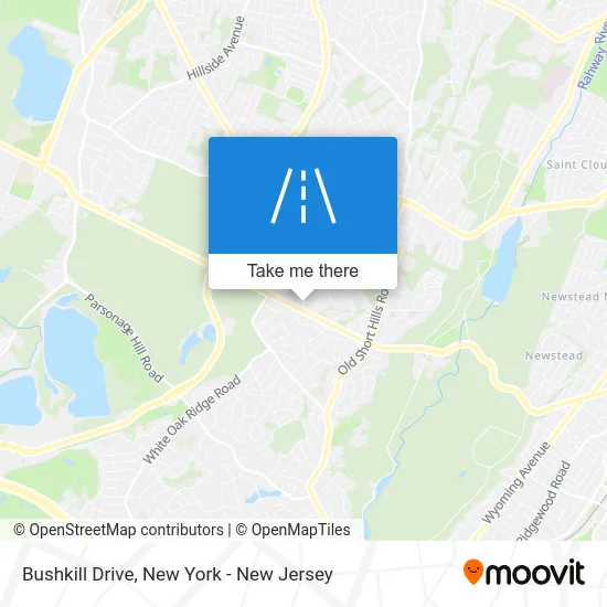 Bushkill Drive map