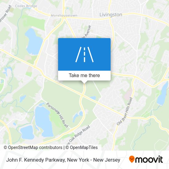 Mapa de John F. Kennedy Parkway