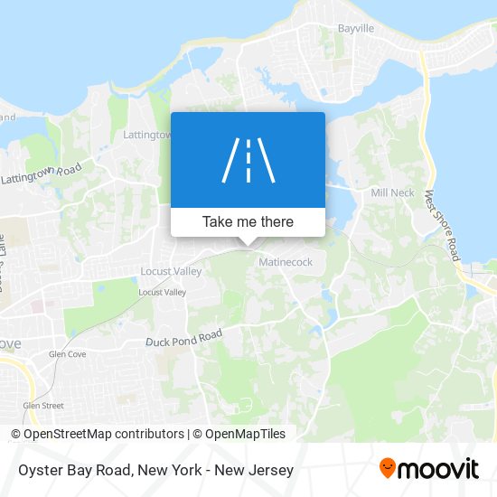 Mapa de Oyster Bay Road