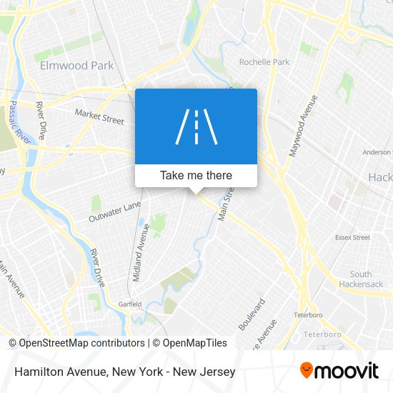 Mapa de Hamilton Avenue