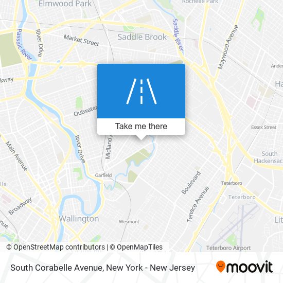 South Corabelle Avenue map