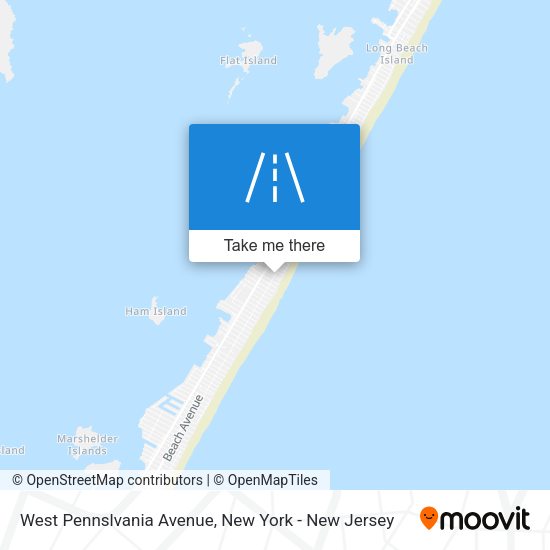Mapa de West Pennslvania Avenue