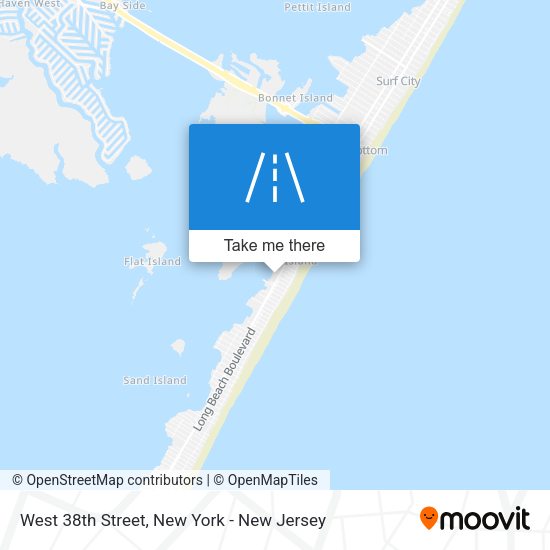 Mapa de West 38th Street
