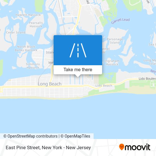 East Pine Street map