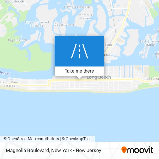 Mapa de Magnolia Boulevard