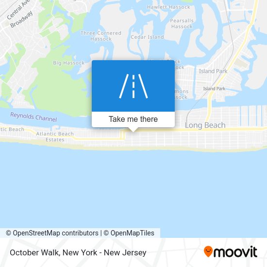 October Walk map