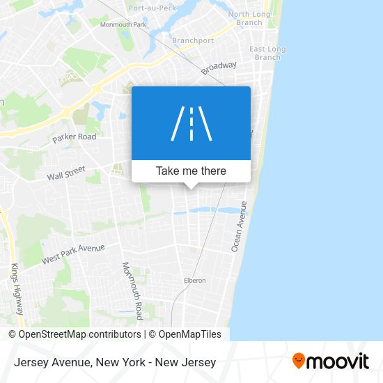 Jersey Avenue map