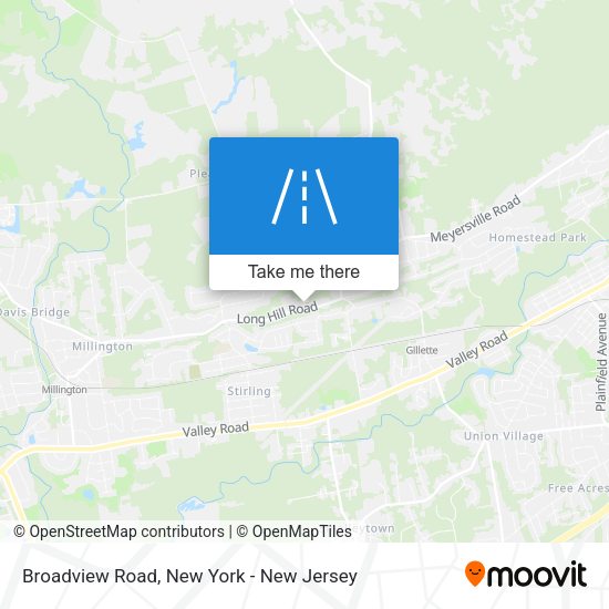 Broadview Road map