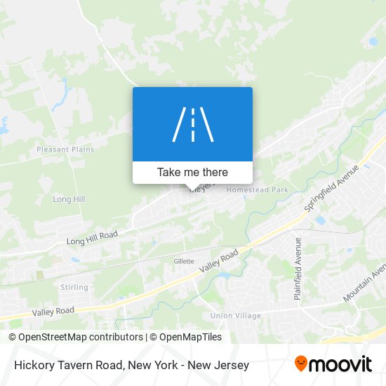 Hickory Tavern Road map