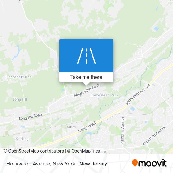 Hollywood Avenue map