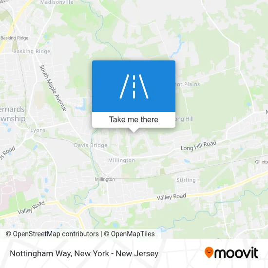 Nottingham Way map