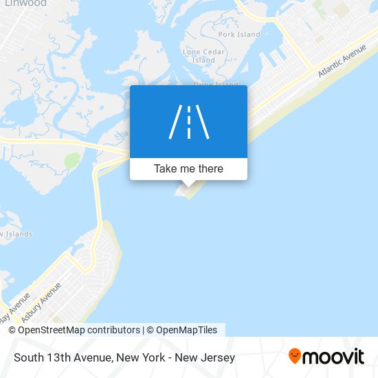 South 13th Avenue map