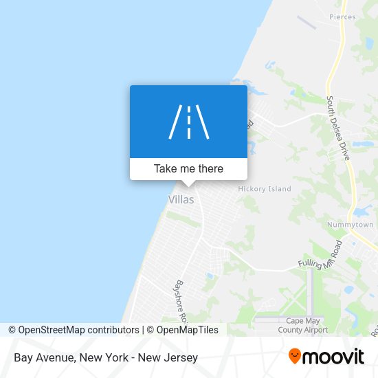 Bay Avenue map
