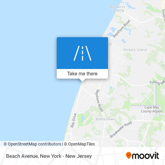 Beach Avenue map
