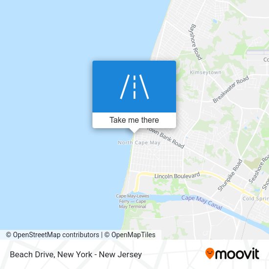 Beach Drive map