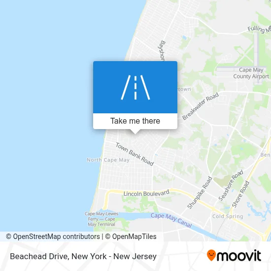 Beachead Drive map