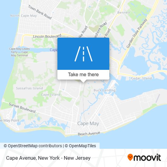 Cape Avenue map