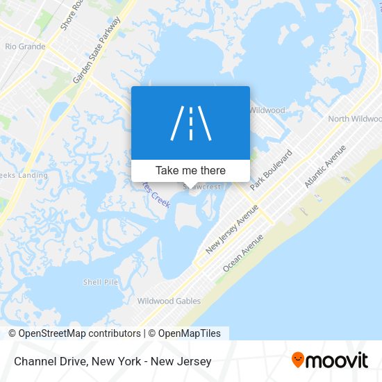 Channel Drive map