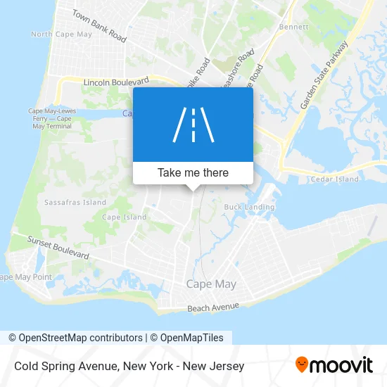Cold Spring Avenue map