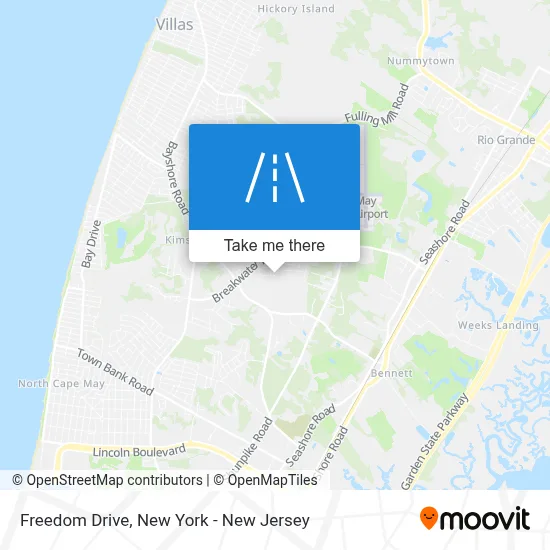 Freedom Drive map