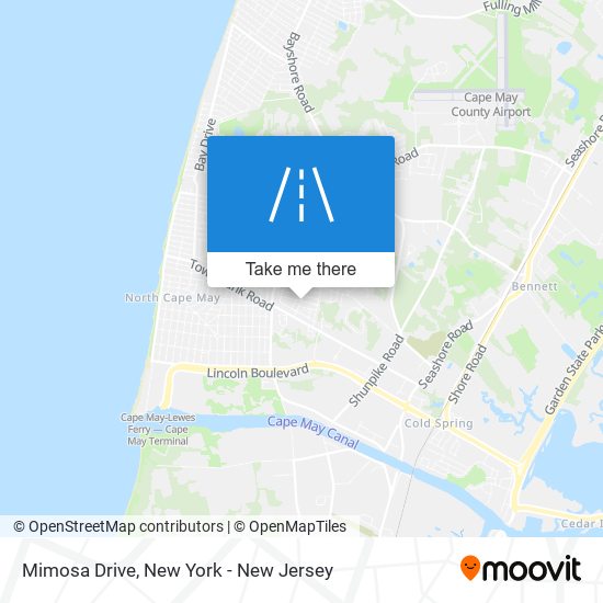 Mimosa Drive map