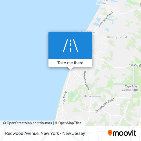 Mapa de Redwood Avenue