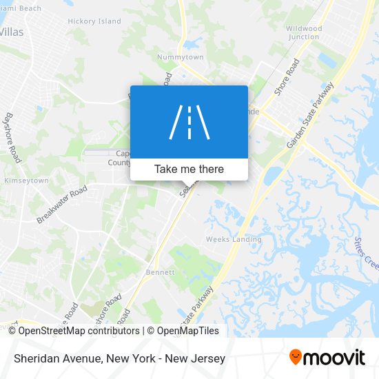 Mapa de Sheridan Avenue