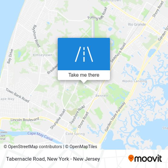 Mapa de Tabernacle Road