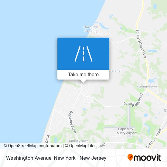Mapa de Washington Avenue